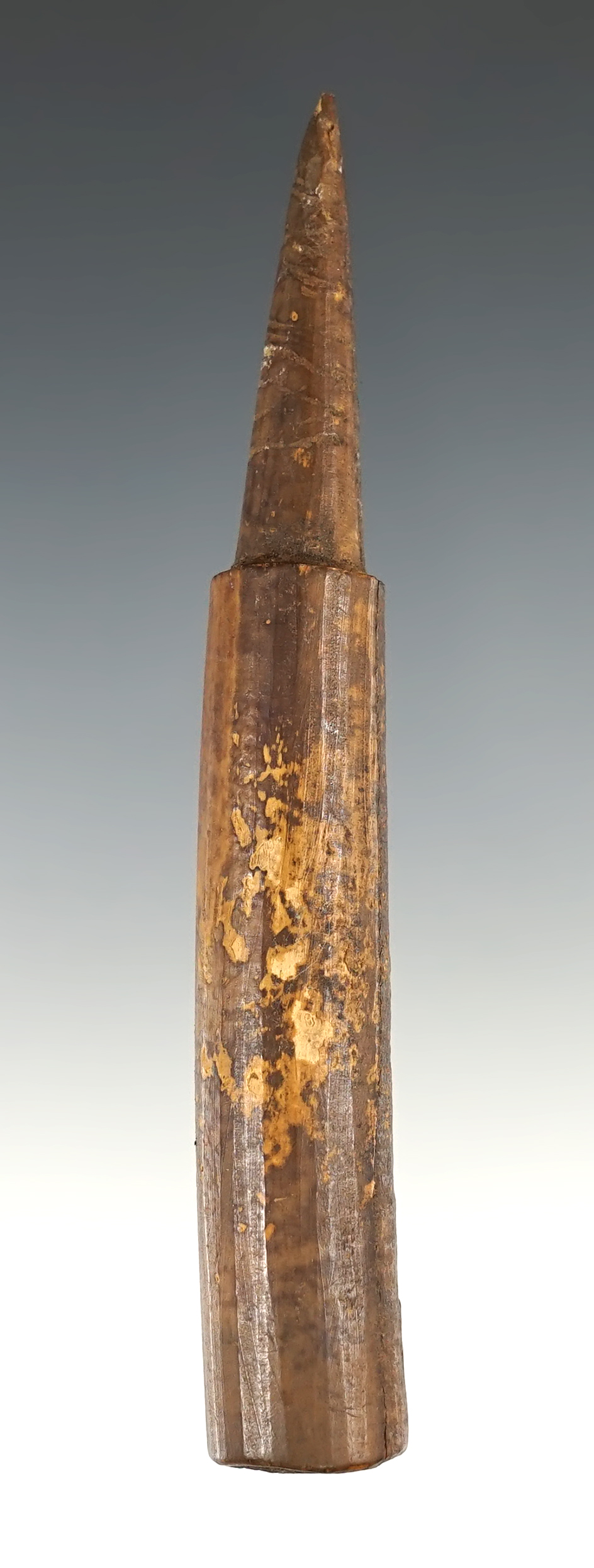 4 1/2" heavily patinated ivory artifact found in Alaska.