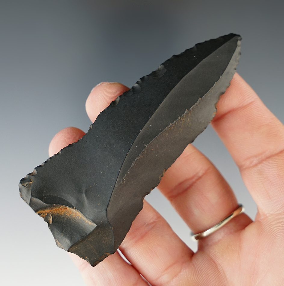 Rare! 3 3/8" Mesolithic Flint knife found in the Pilbara Desert, Western Australia in the 1930s.