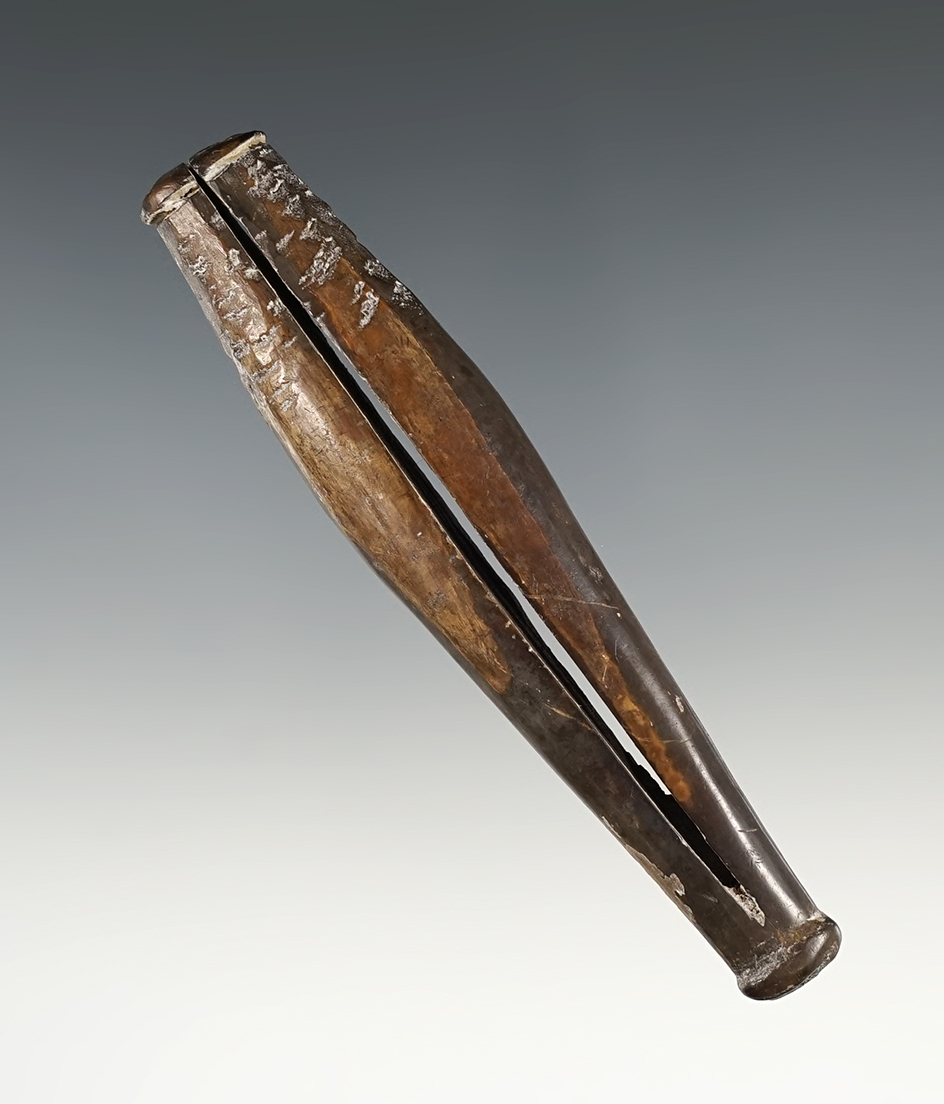 4 3/16" heavily patinated and well styled ivory artifacts found in Alaska.