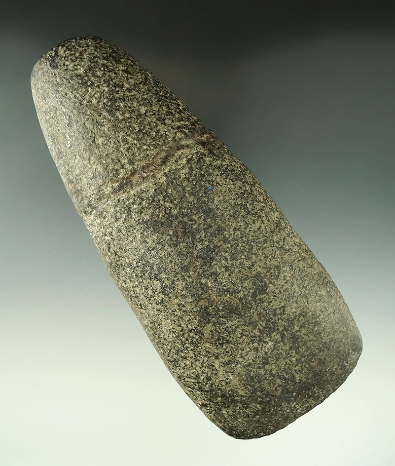 6 1/4" nicely polished Hardstone Celt found in Delaware Co., Ohio. Ex. Southwick, Lar Hothem.