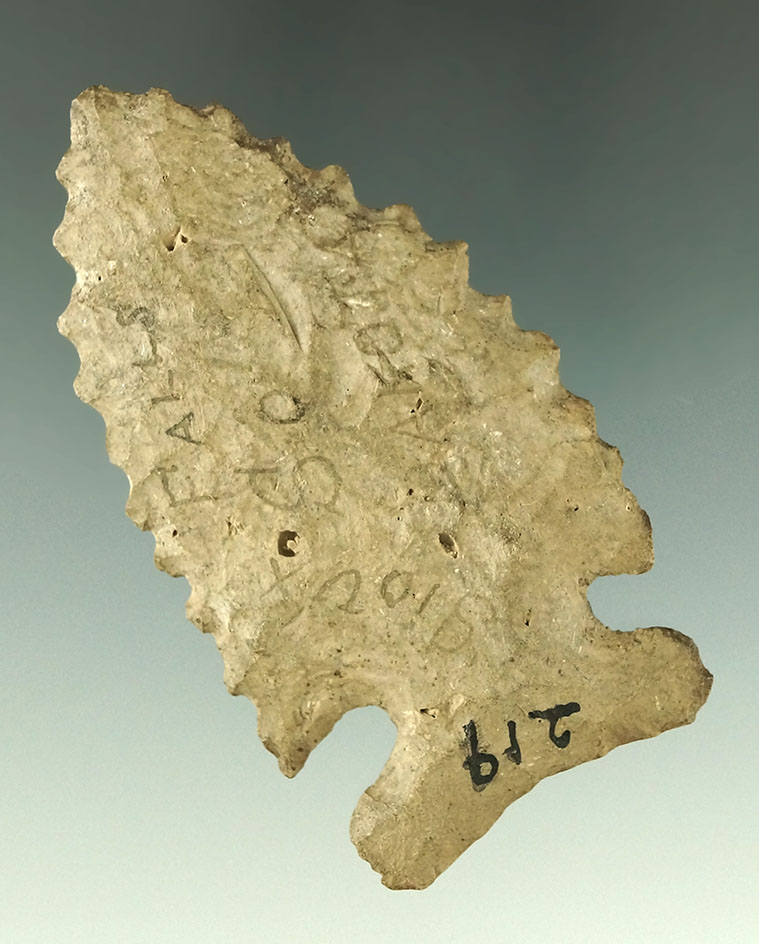 Highly serrated 2 7/8" Sidenotch Knife found in Sioux Falls South Dakota. Ex. Vietzen, Copeland.