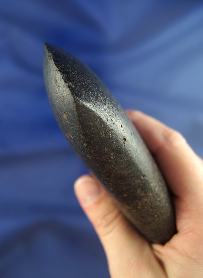 5 1/8" Hardstone Celt found in Williams Co.,  Ohio that is nicely polished.