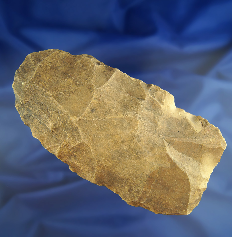 7 1/8" Flint Hoe found in southern Ohio.