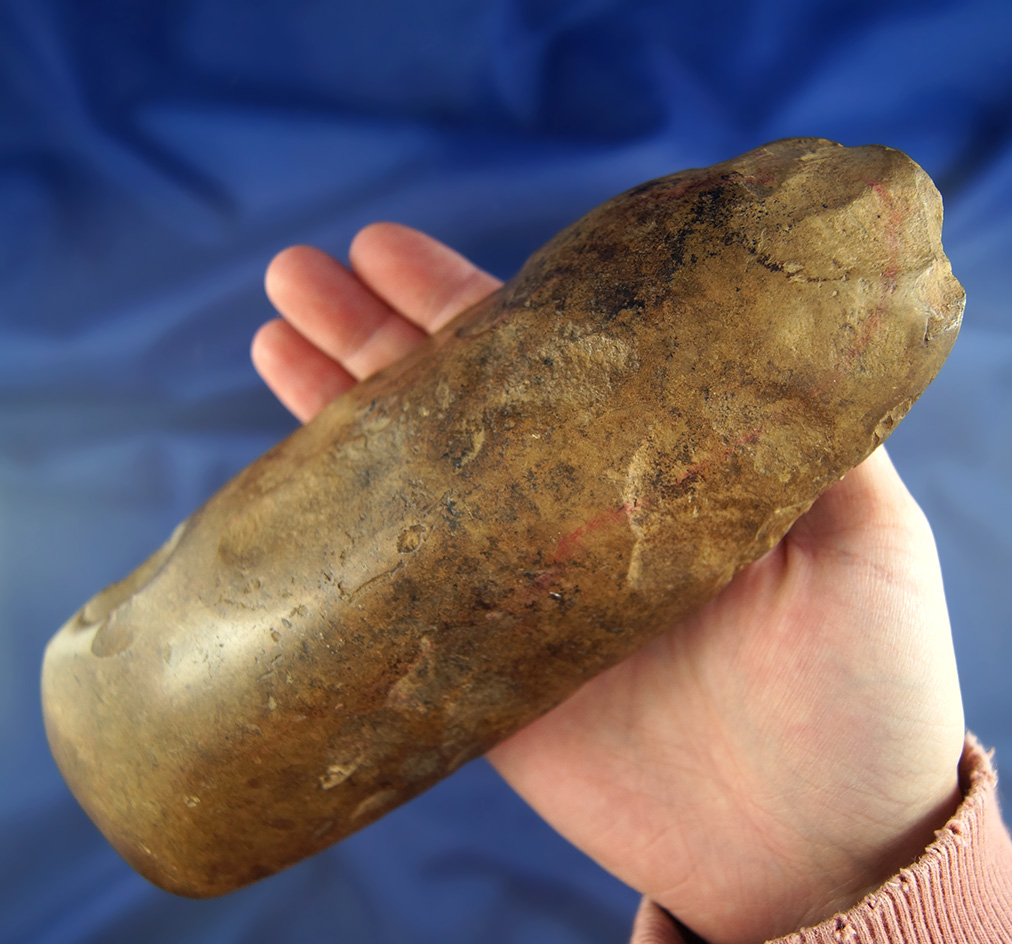 Well patinated and highly polished 8" stone humpback Adze found in northern Kentucky