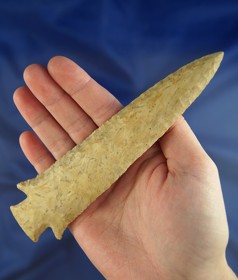 6 1/16" Adams Co.,  Illinois Hardin with restoration to the Upper half and bottom of base.