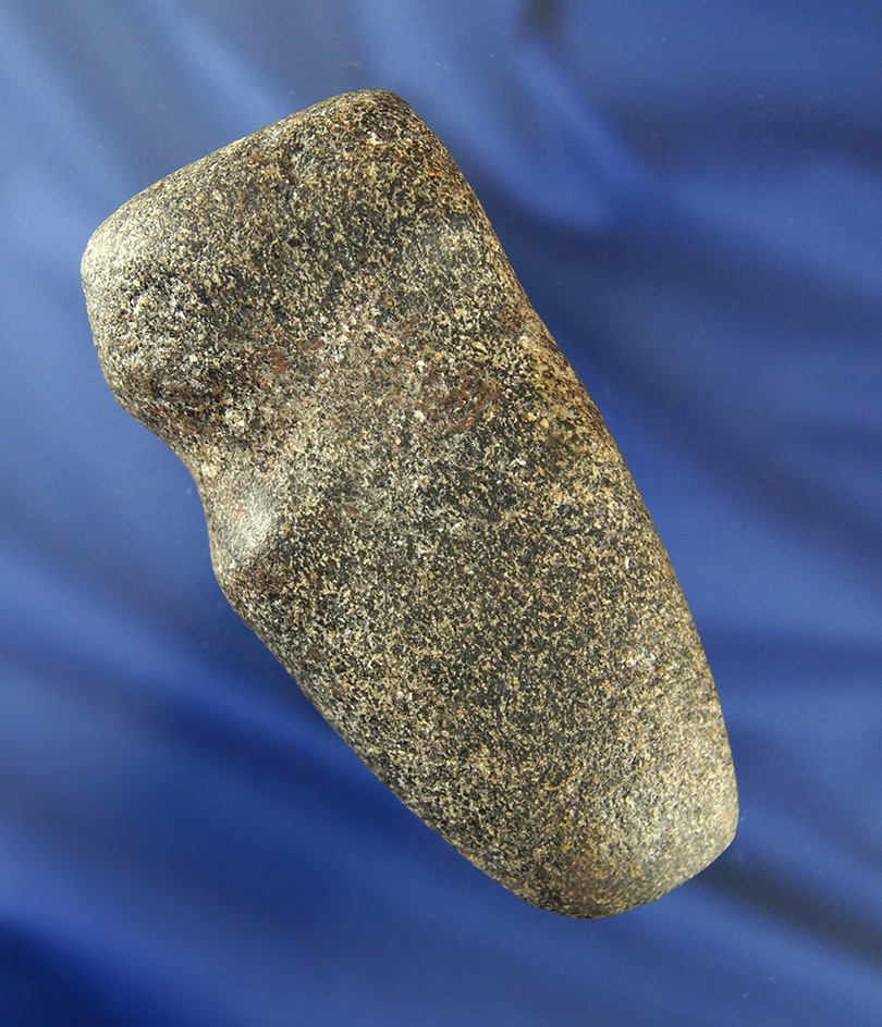 3 13/16" Hardstone 3/4 Axe in good condition found in Richland Co., Ohio. Ex. Jeff Doren Collection.