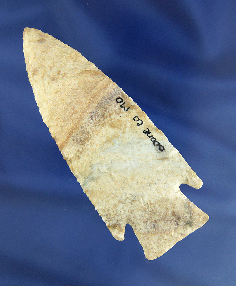 3 15/16" Hardin found in Boone Co.,  Missouri with minor restoration to one basal corner