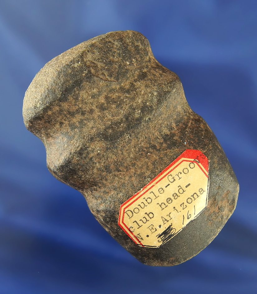 Rare Style! 3 1/4" double grooved Club Head found in N.E. Arizona