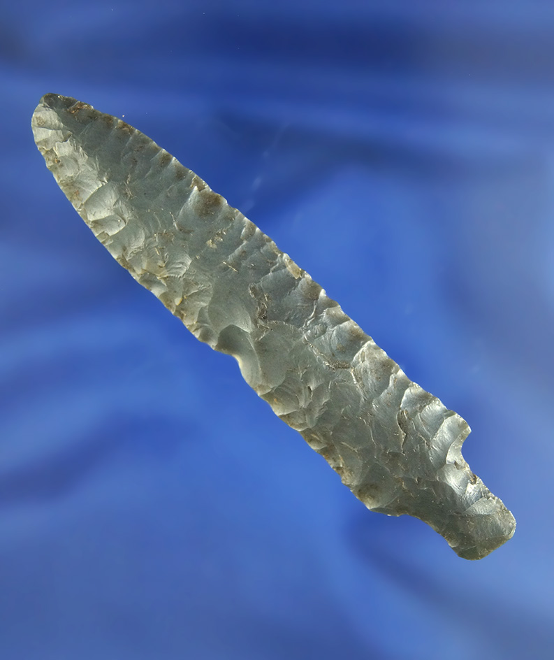 3 7/16" nicely patinated and well flaked Bear Point found in Alaska.