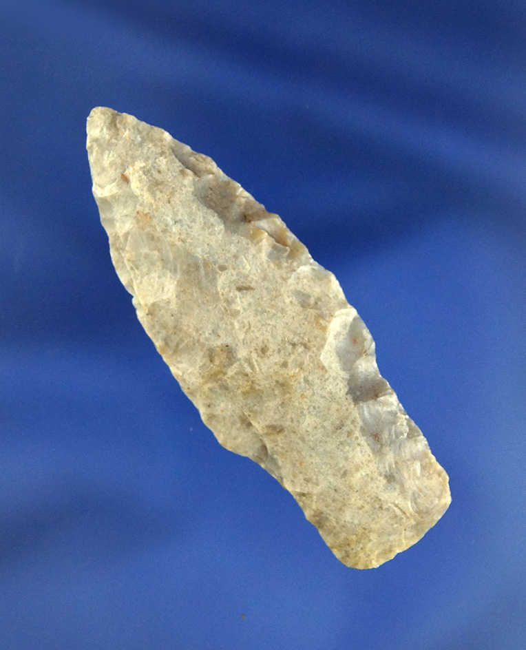 2 3/16" well styled Stemmed Dart Point found in Alaska.