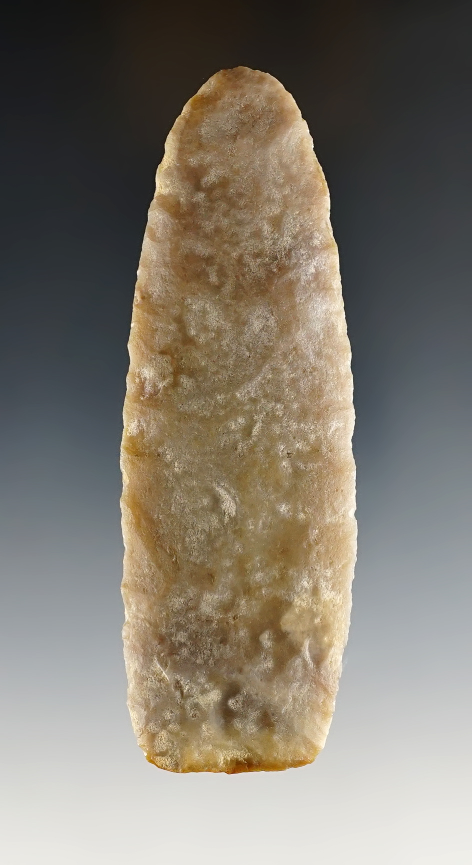 Well made 4 1/4" Texas Knife that is make from water-worn flint. Ex. Harnest collection.