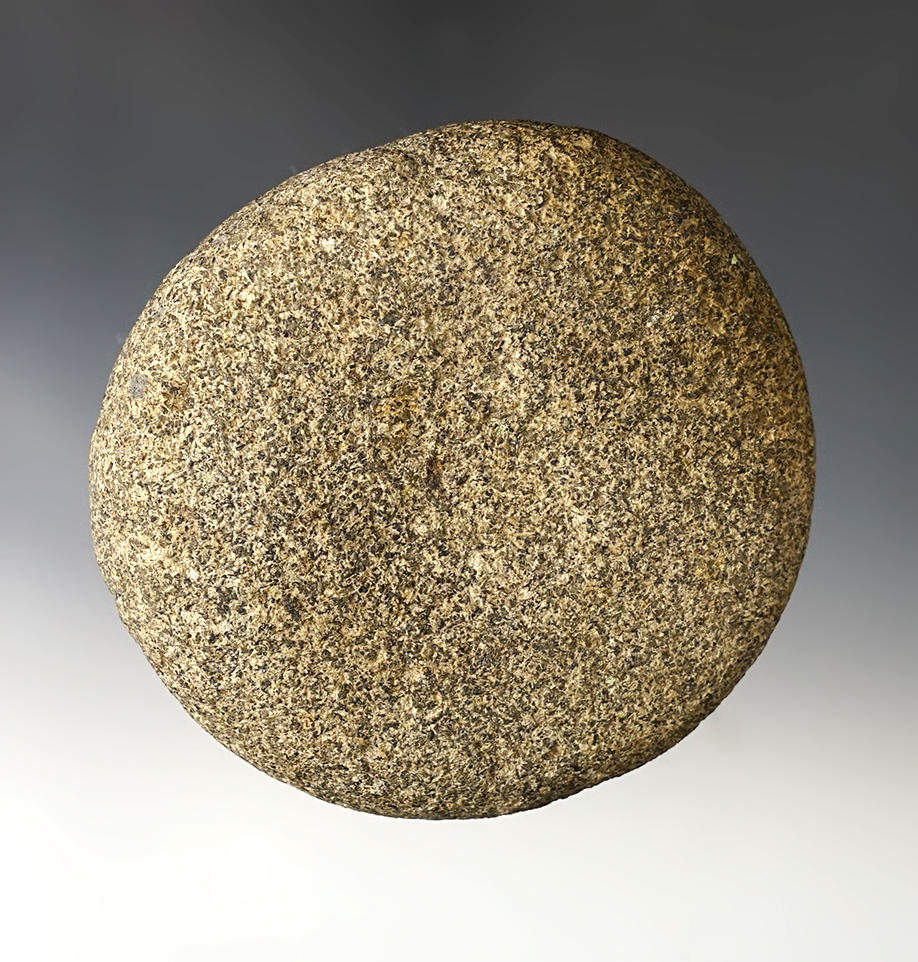 Nice 3 5/8" Ohio Discoidal that is made from Hardstone.