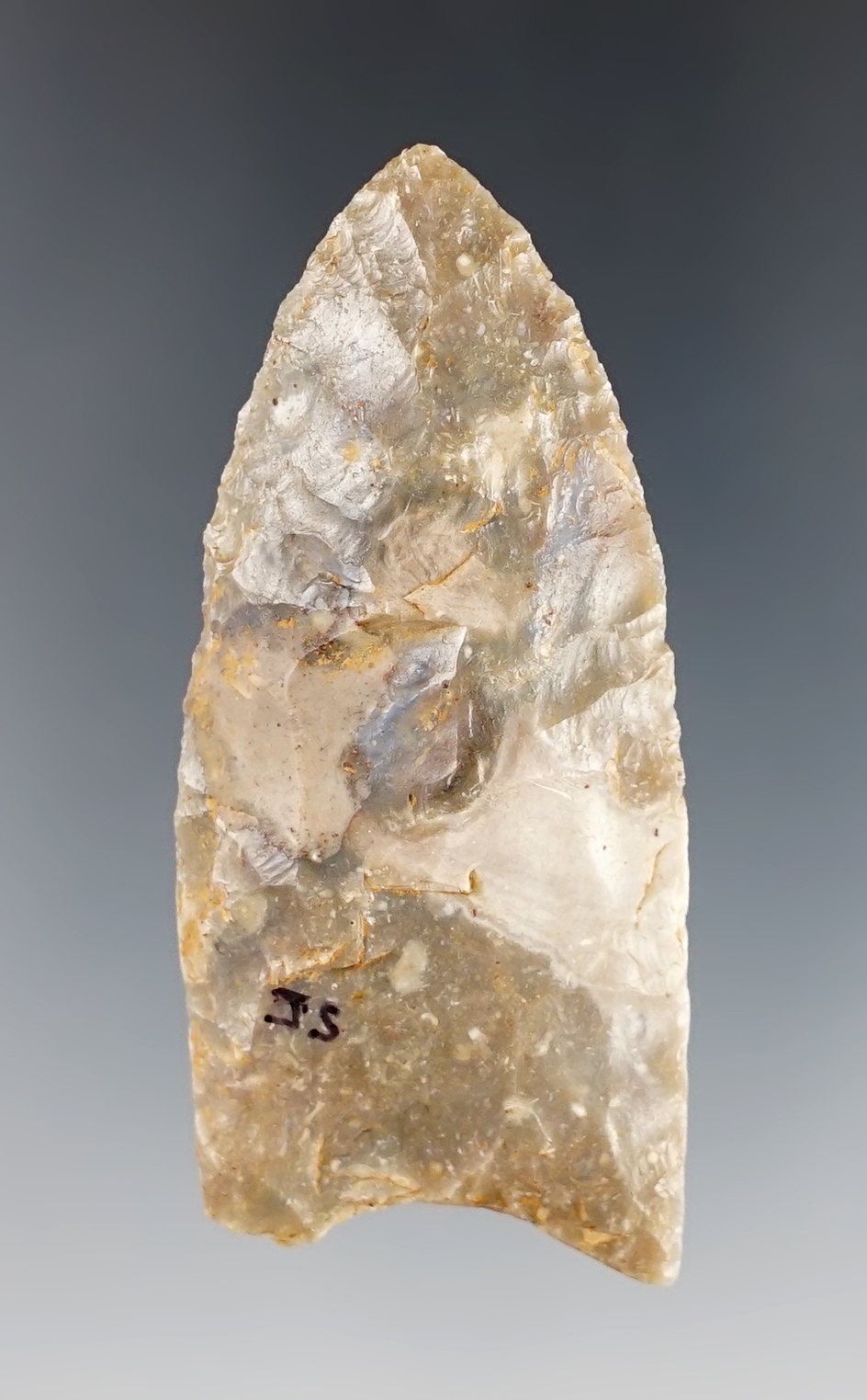 Fine 2 7/16" Fluted Paleo Clovis - Fayette Co., Kentucky. High grade Sonora Flint. Bennett COA.