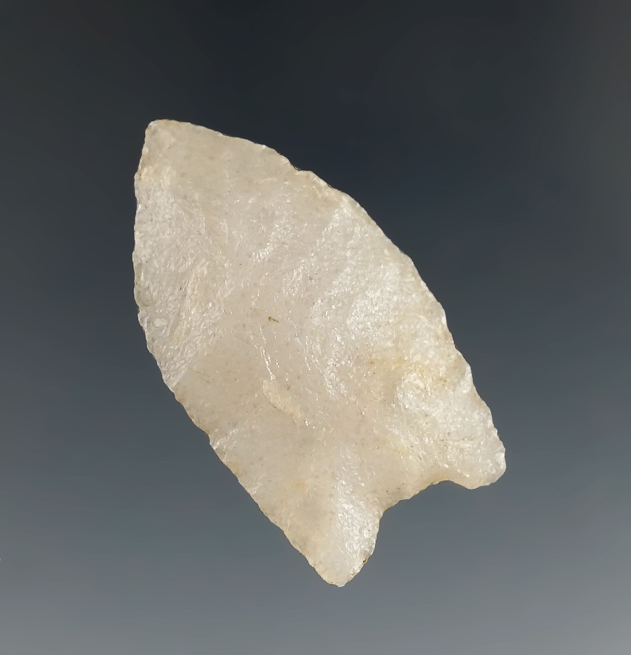 McKean point that is nicely made from quartz found in Wyoming.