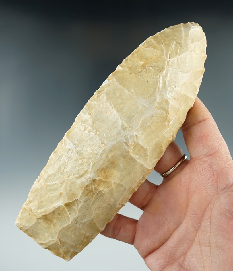 6 1/8" Neolithic Flint Adze that is very well styled found in the northern Sahara desert - Africa.