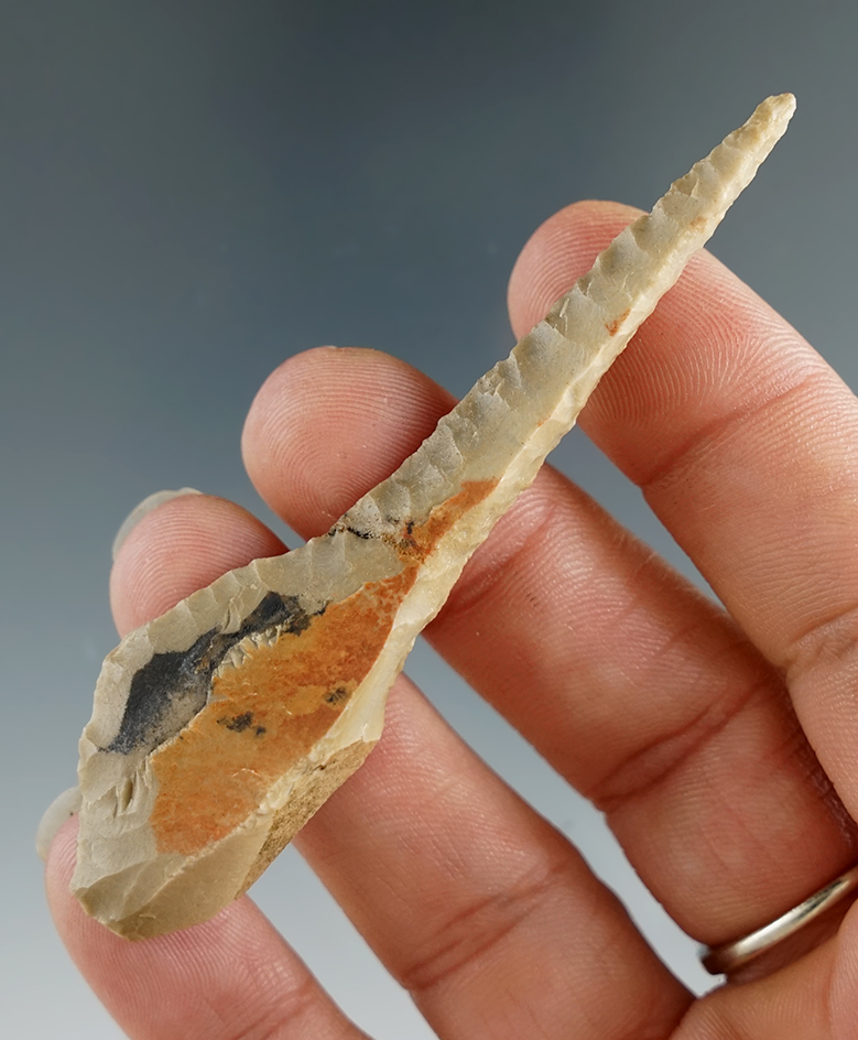 3" Carter Cave Flint "pin head" Drill found in Wayne Co., Ohio.