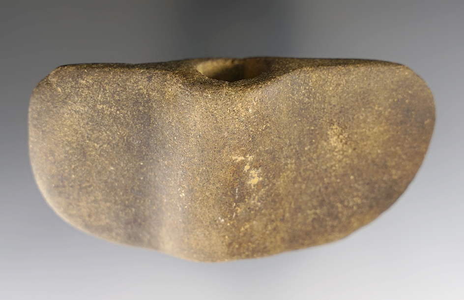 3 5/8" Beautifully styled Wing Bannerstone in excellent condition.  Cambridge, Maryland.