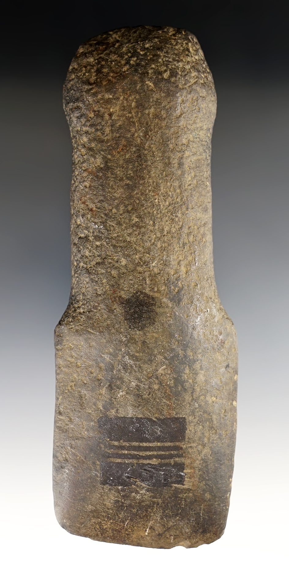 Rare style stone tool! 6 1/16" Nicely styled handled chisel in excellent condition. Maryland.