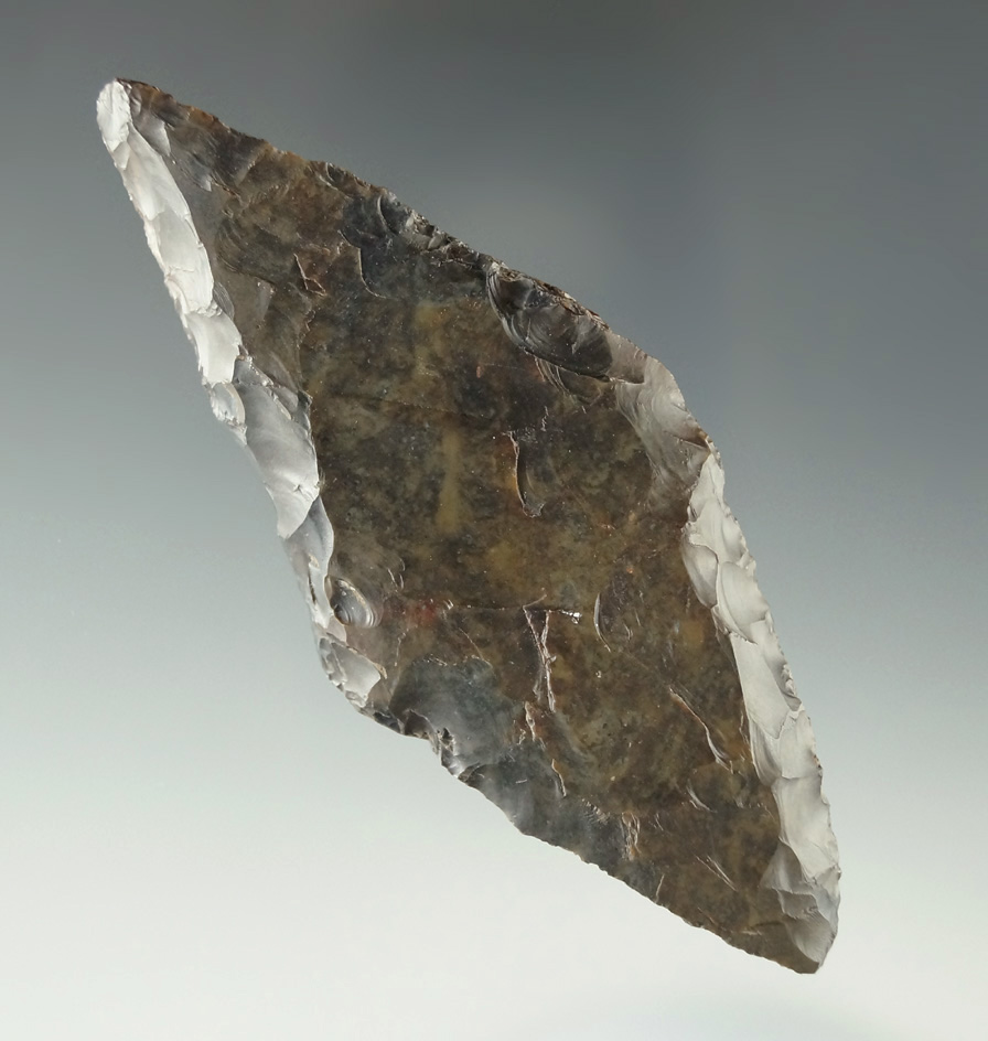 3 3/4" Harahey Four Bevel Knife found in Colorado. Ex. Charles Shewey collection.