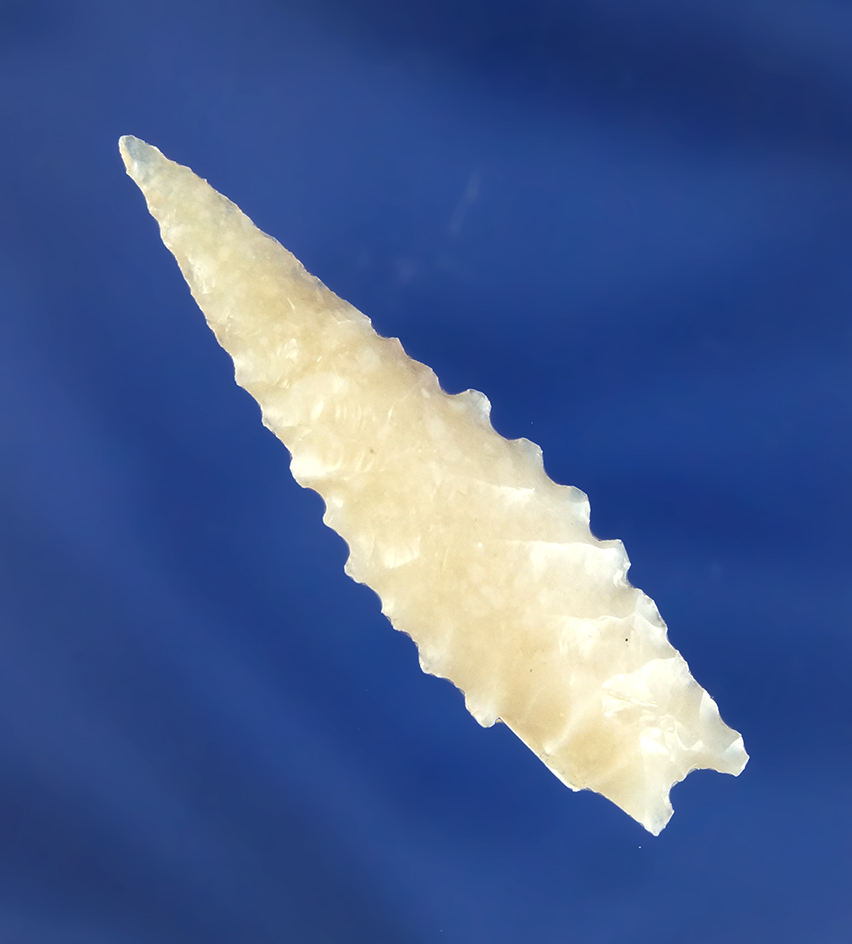 1 15/16" Nicely translucent chalcedony Pinto Basin Sloping Shoulder, Nevada. John Byrd COA.