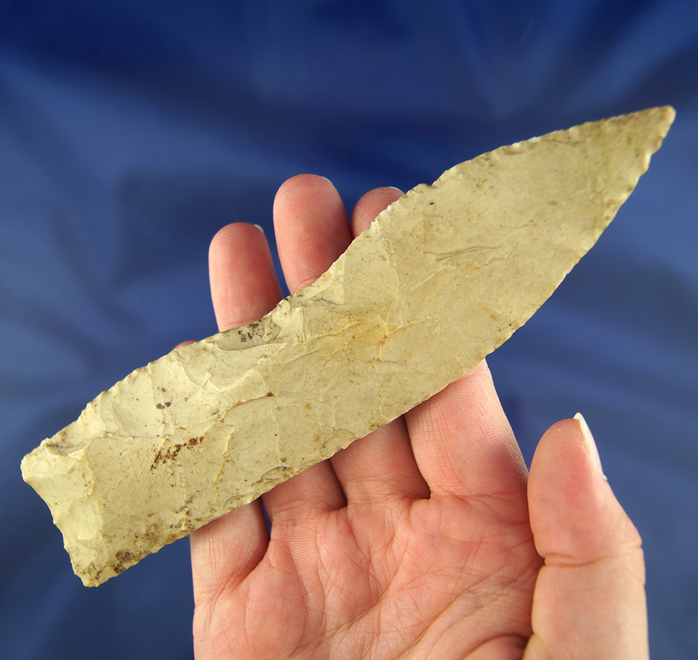 5 7/8" Lamine Knife found in Callaway Co.,  Missouri. Heavily resharpening in ancient times.