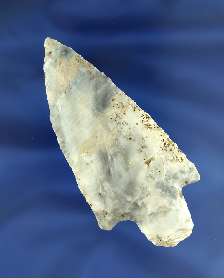 3 9/16"  Adena made from Jefferson City chert found in Missouri.