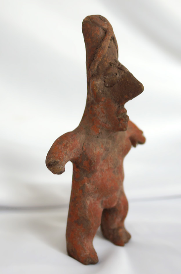 5" Pre-Columbian pottery figure from West Mexico.