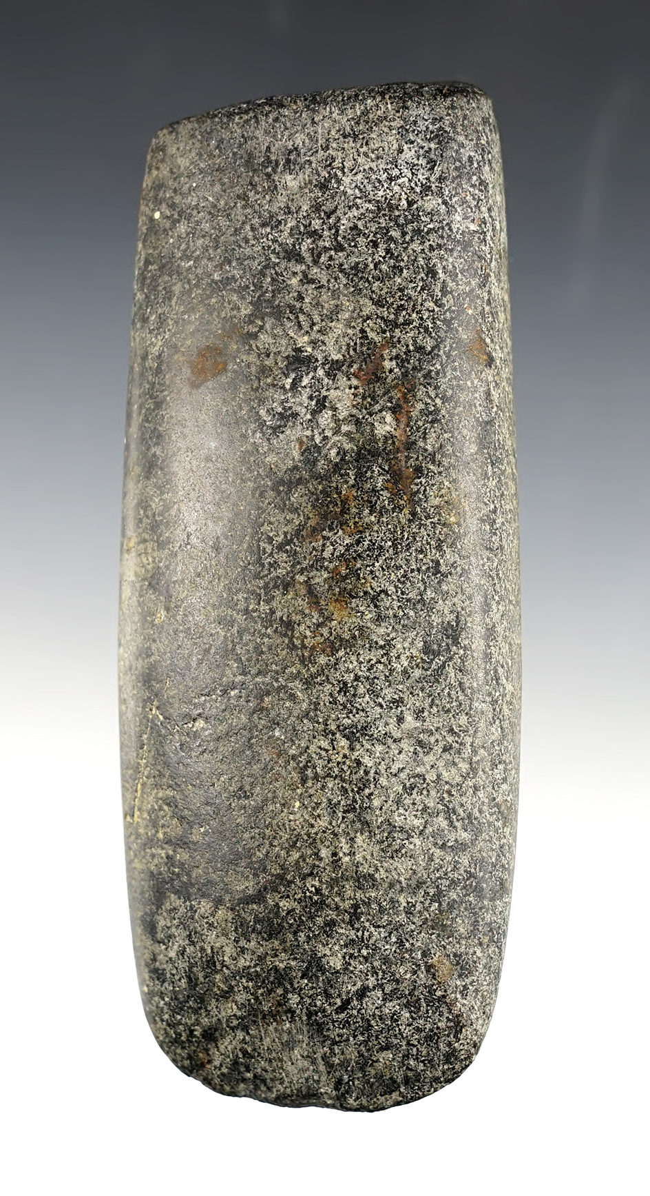 Highly polished 5" Hardstone Celt recovered in the Colusa Co., California. Excellent condition.