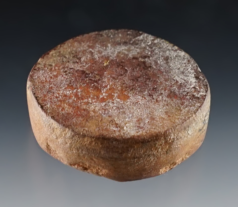 1 5/8" Discoidal found in Scioto Co., Ohio. Ex. Dr. Gordon Meuser collection (532/5).