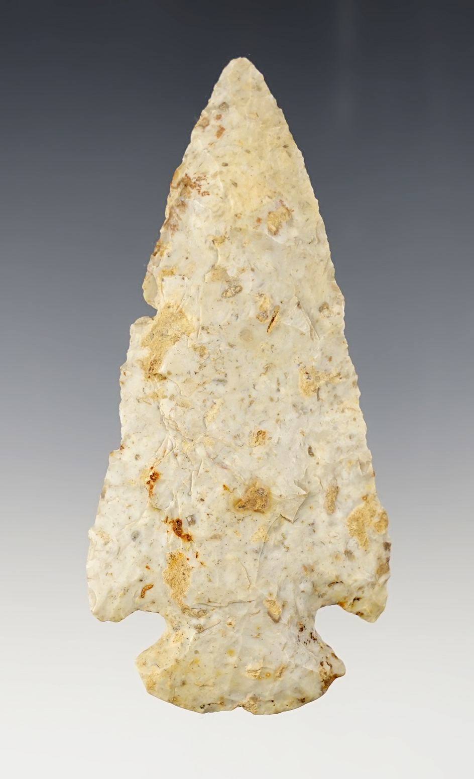 Beveled 3 1/2" Dovetail found in Wabash Co., Illinois. Ex. Clark Family collection.