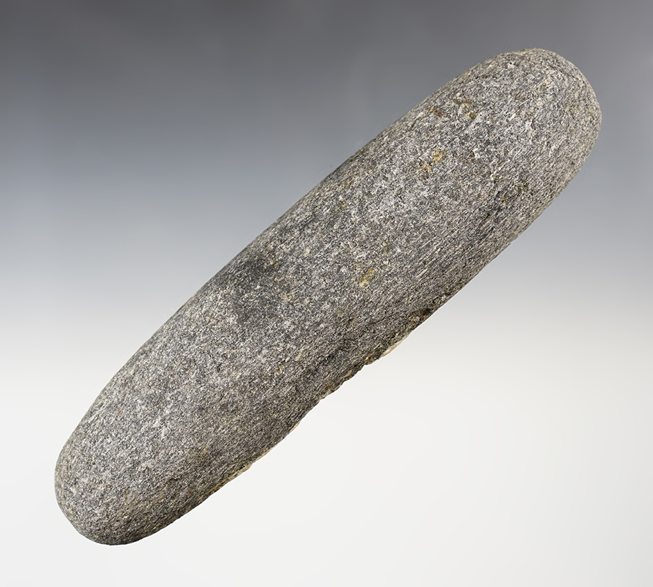 7 7/8" Roller Pestle found in Holmes Co., Ohio. Nicely made example.