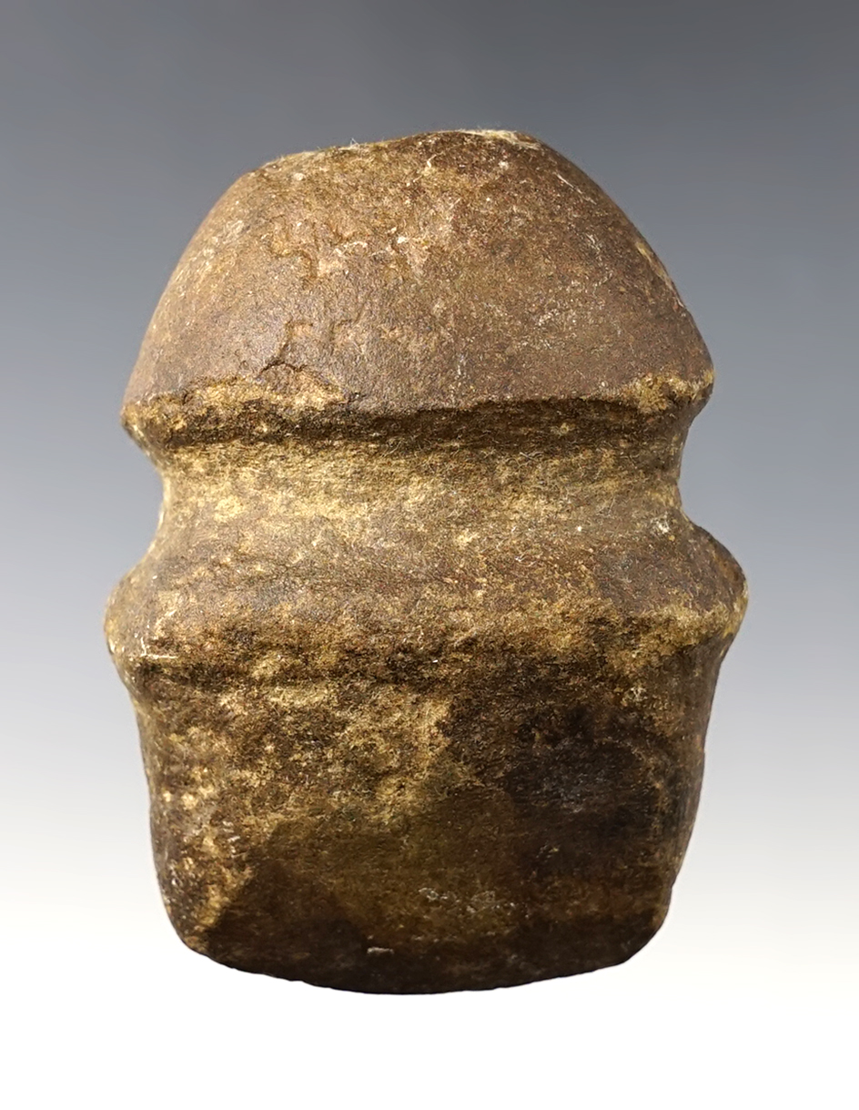 3 1/8" Miniature Full Groove Axe found in Pennsylvania. Made from well patinated Hardstone. 