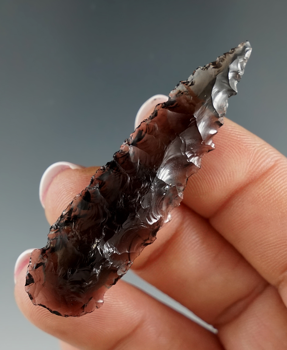 Rare Style! 2 1/4" Stockton found in Sacramento Valley, California. Ex. Jim Hogue collection.