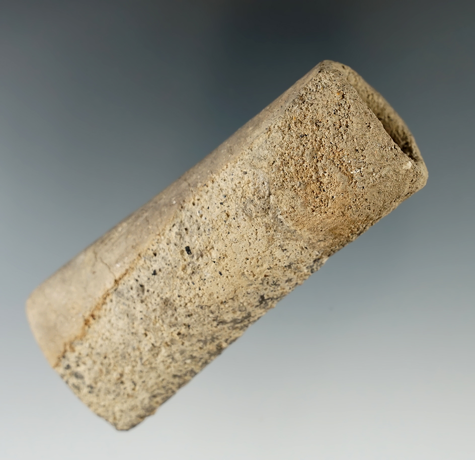 Unique 3 5/16" pipe preform with drilling started at both ends found in Searcy Co., Arkansas