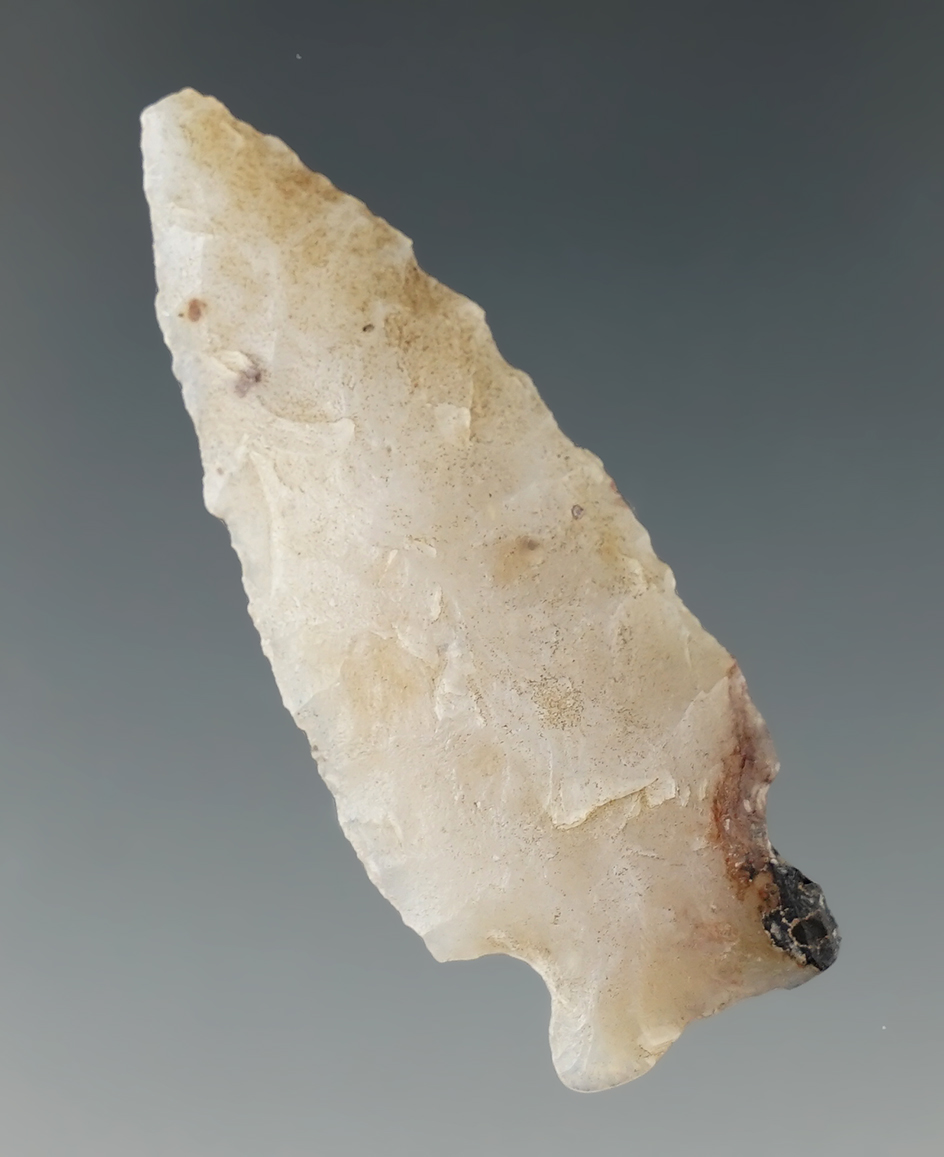 1 7/8" Cornernotch with a ground stem area -attractive material that is semi translucent - Eastern S