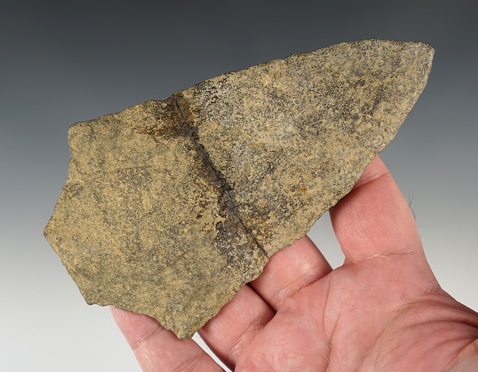 Large! 5 5/8" Mansion Inn Blade found in Maryland that is broken and glued at the midsection.