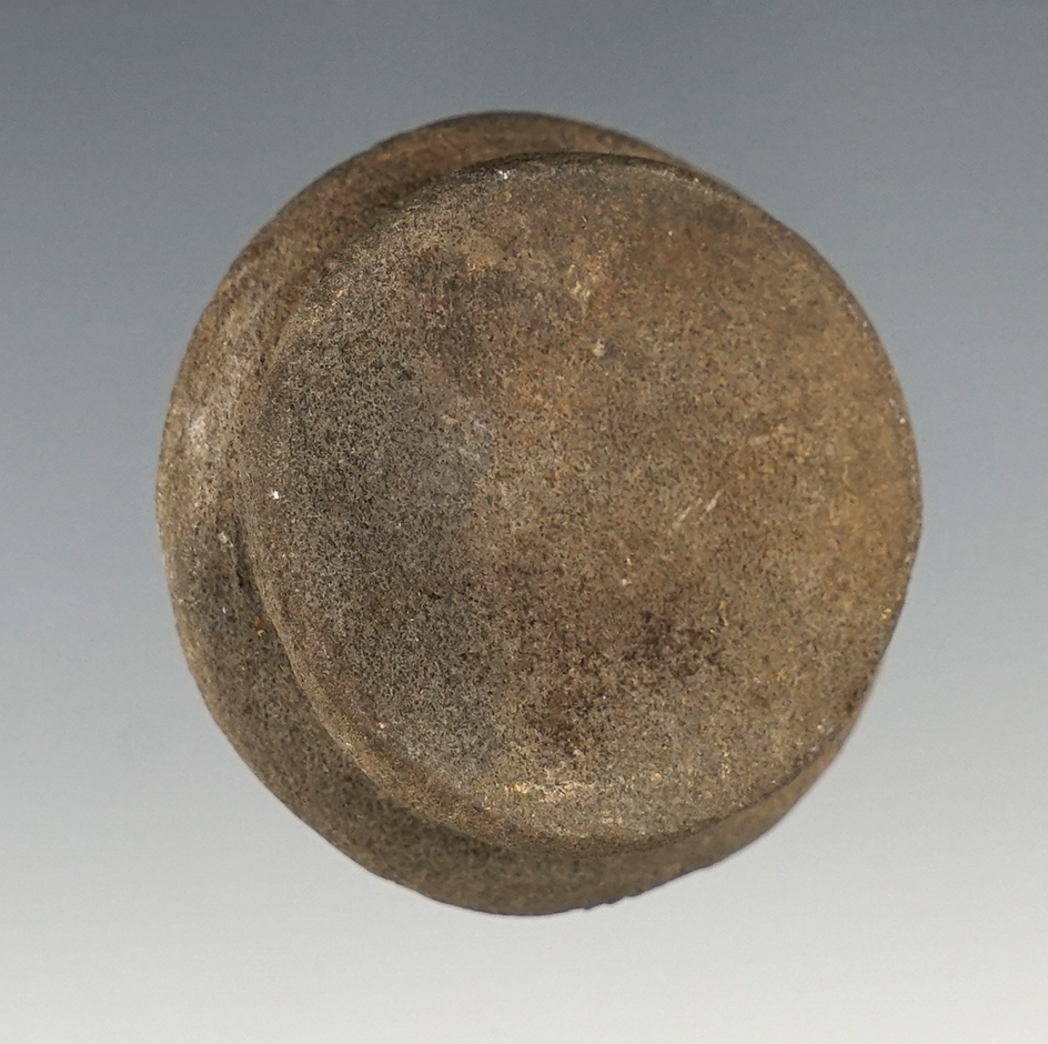 1 7/16" Stone Ear Spool found in Sutter Co., California.