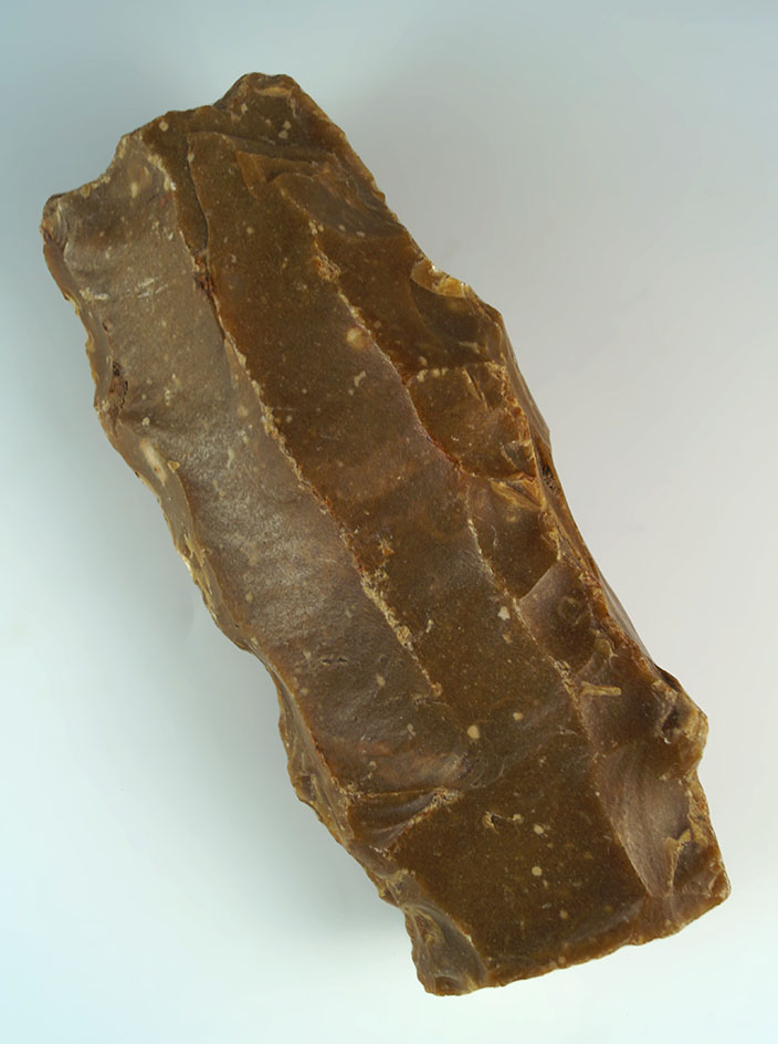 7 5/8" long Neothic Le Grand Pressigny Flint Core from France. Comes with Bennett COA.