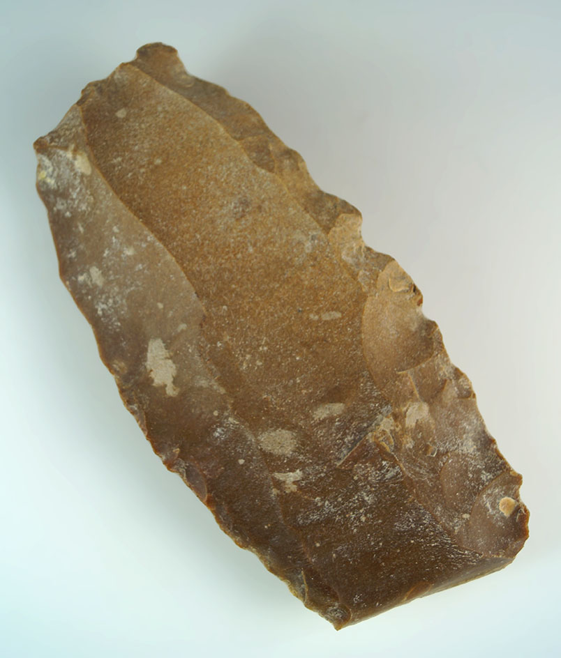 9 5/8" long Neothic Le Grand Pressigny Flint Core from France. Comes with Bennett COA.