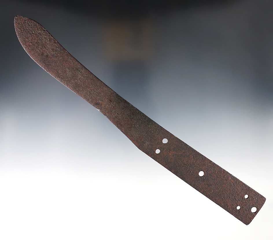 Excellent example! 10 3/16" Historic Period Iron Trade Knife recovered in Colorado.