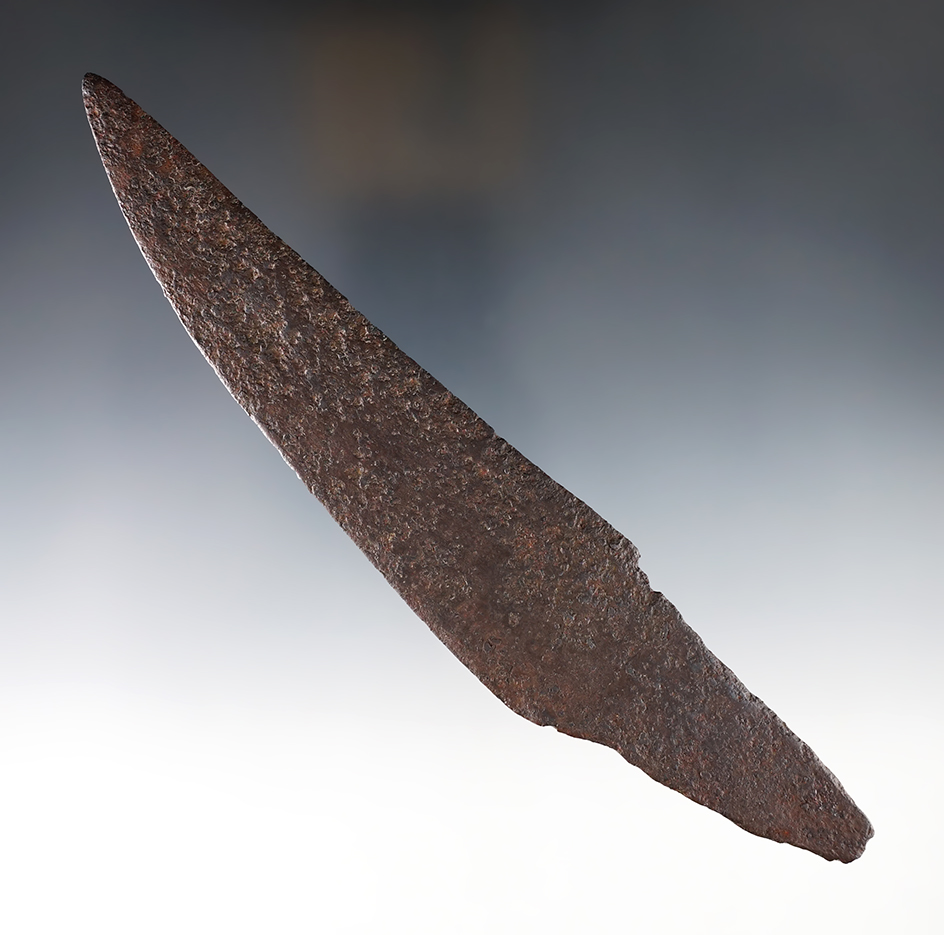 7 7/8" Historic Period Knife made from blacksmith hammered iron recovered in Colorado.