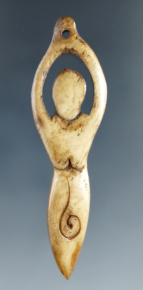 2 7/16" Eskimo Carving found in Alaska. Comes with a Bennett COA.