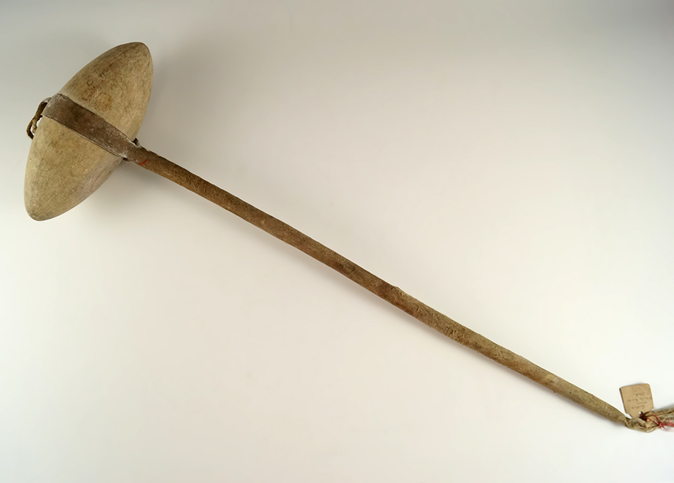 20" long contemporary Sioux stone head club from the early 1900s from the white River, SD.