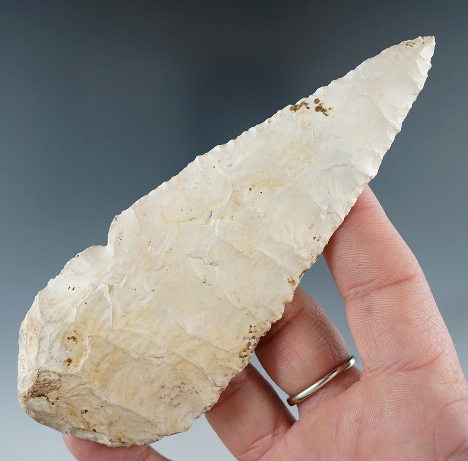 Heavily patinated 5" Flint Blade found in Clay Co., Arkansas