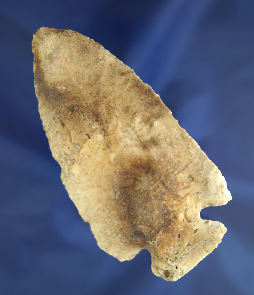 Large 4 3/16" heavily patinated Cornernotch Knife that is thin for its size - St. Louis Co.,  Missou