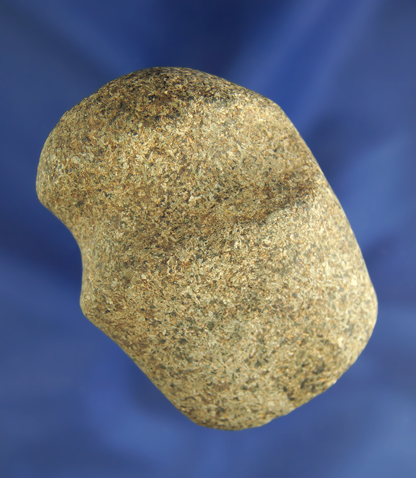 2 9/16" miniature 3/4 grooved Hardstone Axe found in Ohio.
