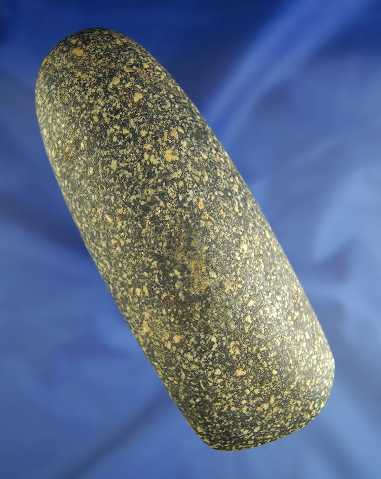 5 3/4" beautifully polished granite Celt in perfect condition found in Branch  Co.,  Michigan.