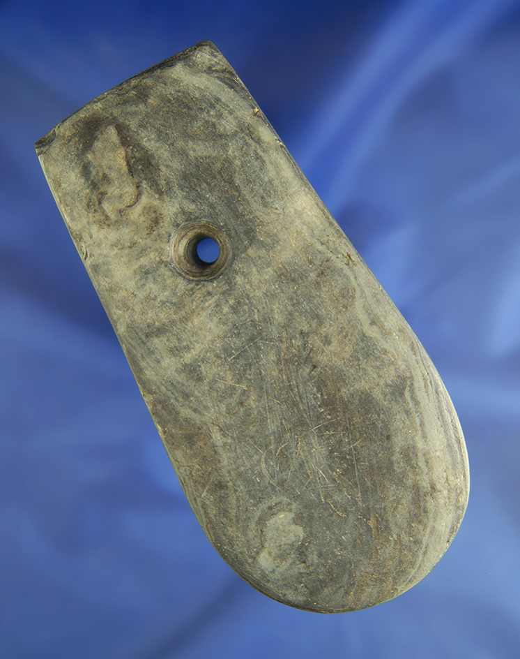 4 15/16" Keyhole Pendant in excellent condition found in Ross Co.,  Ohio. Davis G-9 COA.