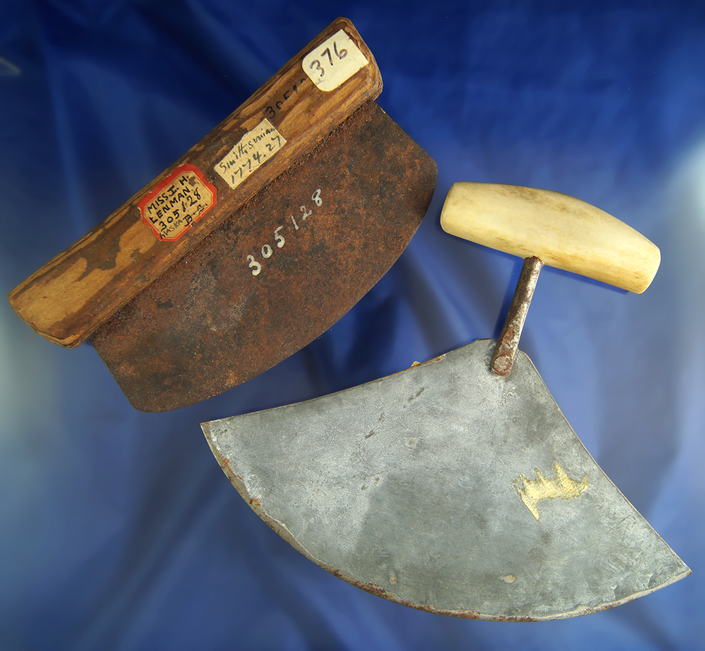 Pair of Ulu Knives found in Alaska largest is 7 7/8" wide.