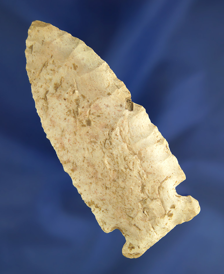 3 5/8" Archaic Sidenotch Knife found in Montgomery Co.,  Kansas that is well patinated.